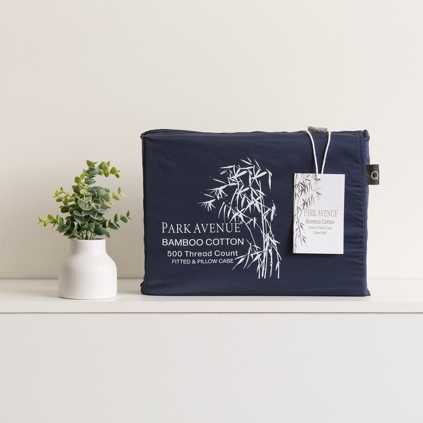 Bamboo Cotton 500 Thread Count Indigo Combo Set by Park Avenue Queen
