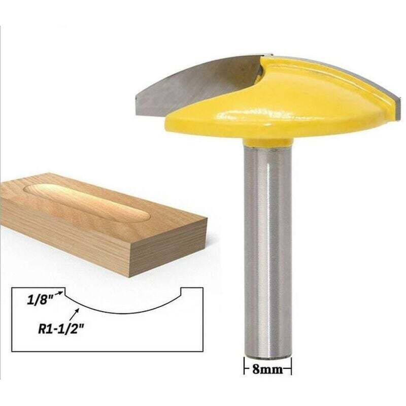 Curved And Horizontal ROuter Bit With 8Mm Shank Carbide Molding Cutter - Professional Wood Cutting Tools(44.2Mm)