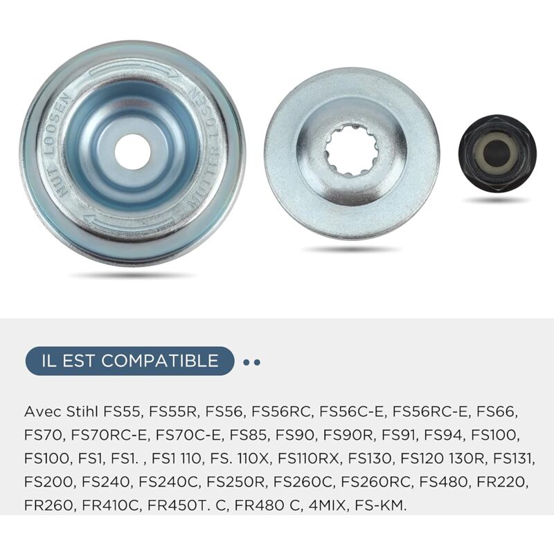 Universal Brushcutter Head Nut Kit For Stihl Fs55R Fs56Rc Fs70R Fs80 Fs85 Fs90R Fs94 Fs100Rx Brushcutter