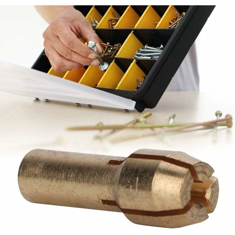 10 pcs Collet Chuck 0.5-3.2Mm Mini Brass Collet Chucks Electric Chucks ROtary Tool Accessories(Tail Diameter 4.3Mm)