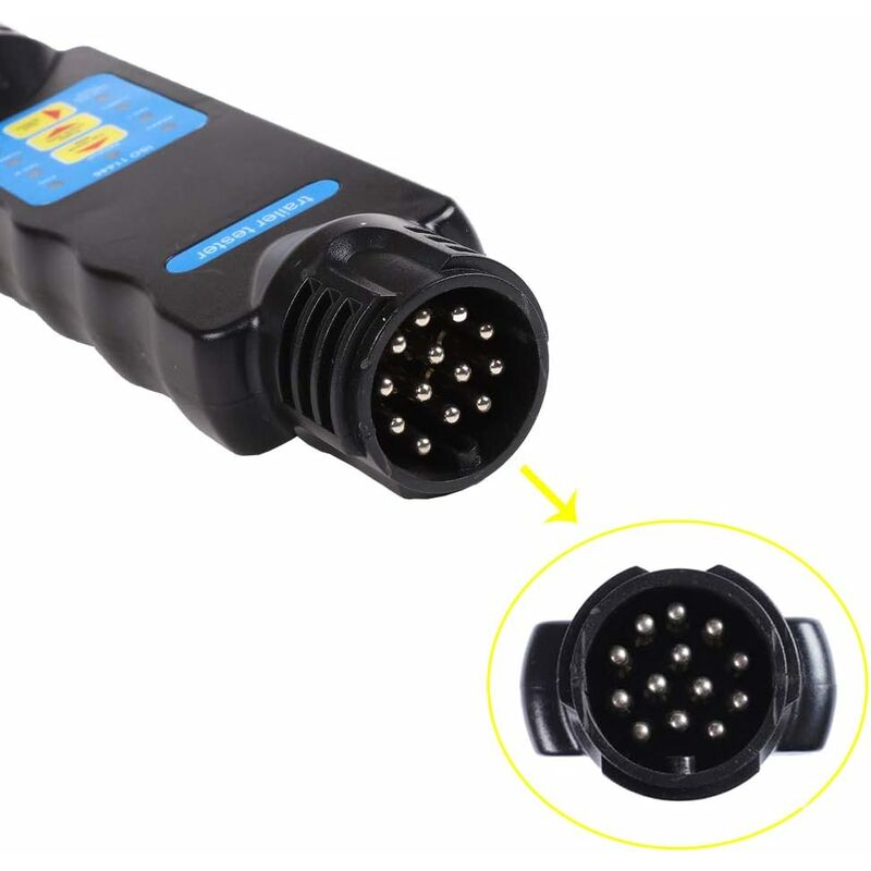 13 Pin Trailer Tester, 13 Pin Car Trailer Tester, 12V Trailer Tester 13 Pin Lights Wiring Circuit Diagnostic Tools (13