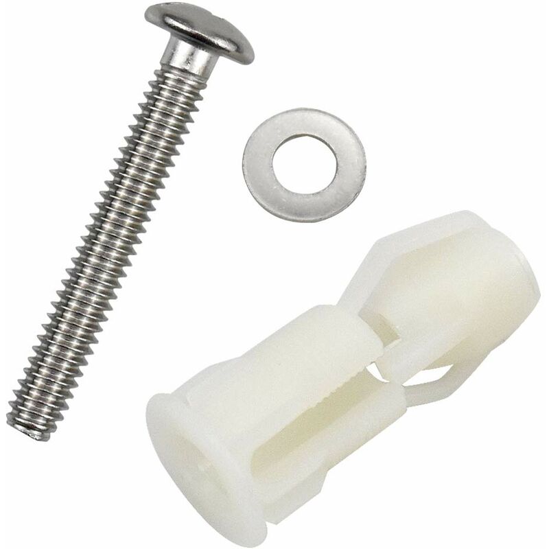 2 pcs Toilet Lid Expansion Screw Toilet Seat Fixing Screw Toilet Seat Fixing Set Toilet Lid Replacement Parts