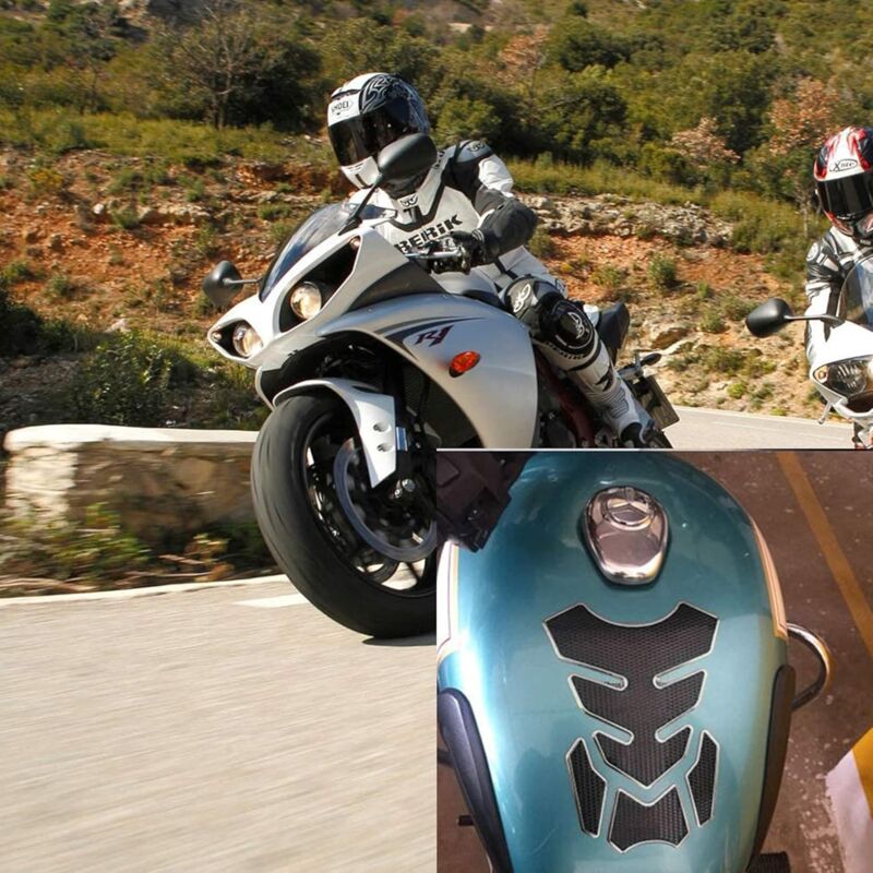 Tank Pad Motorcycle Carbon Fiber Tank Protector Sport Sticker Protective Tank Sticker 3D Motorcycle Tank Gas Tank Pad
