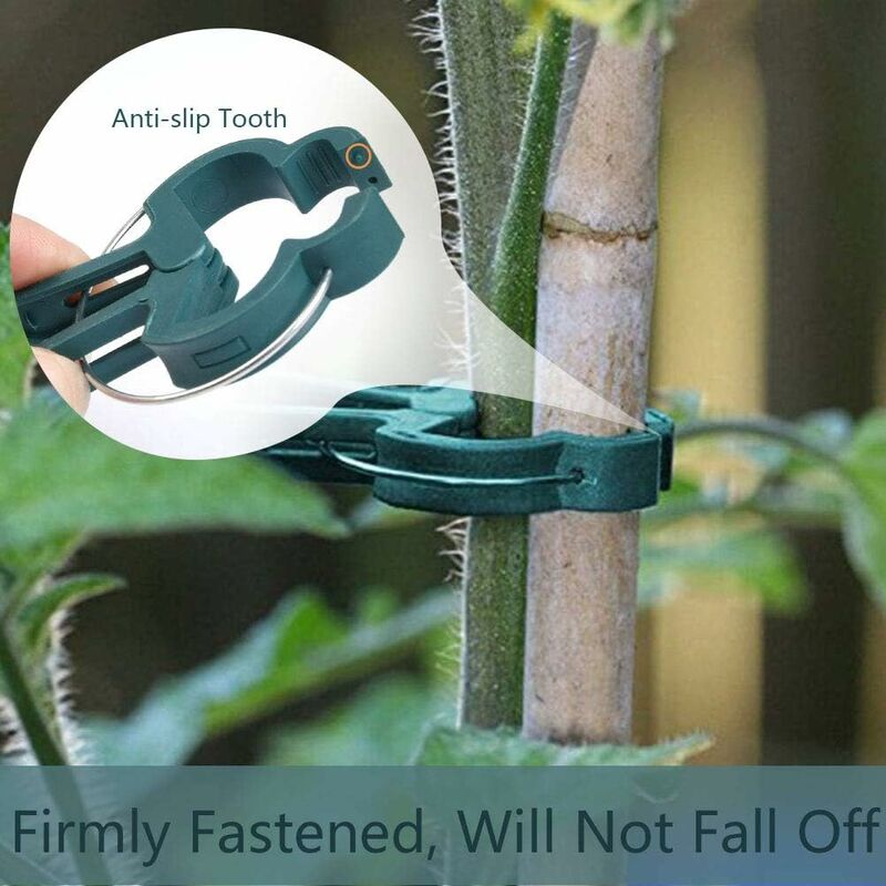 100 pcs Plant Clips, Spring Clips Plant Support For Tomatoes And Vine Vegetables