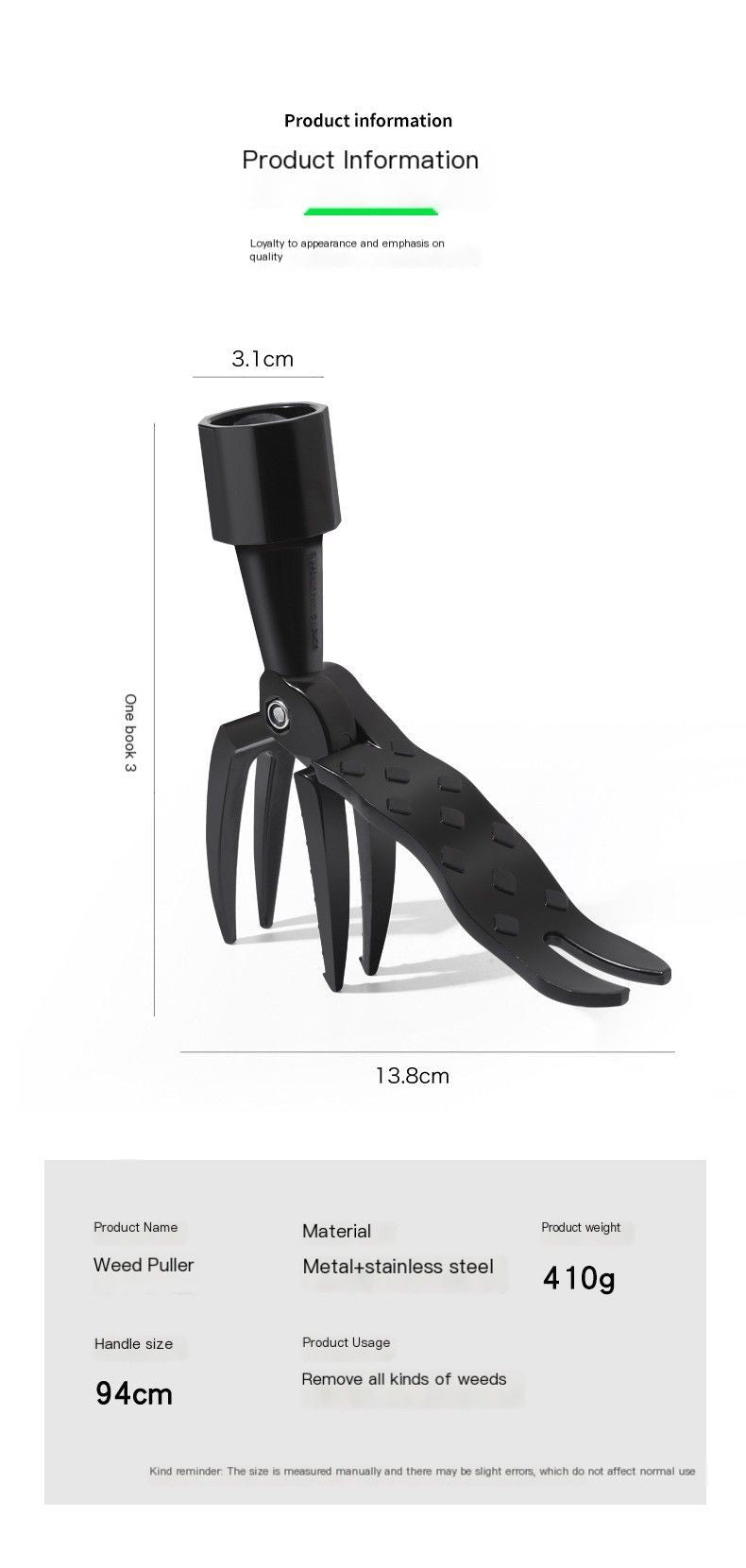 Manual weeding device-Weeding tool