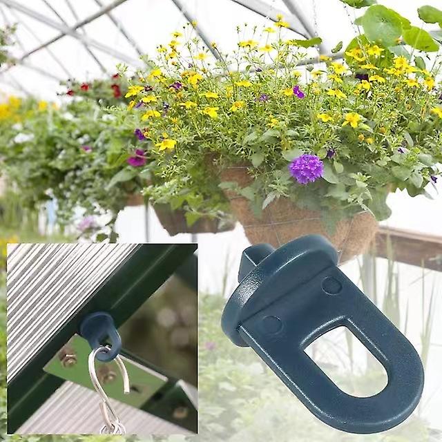 Greenhouse Clamps Set of 50 with extra strong grip and eyelets - The best trellis and plant holder for your greenhouse - Greenhouse accessories_max Grey XXL