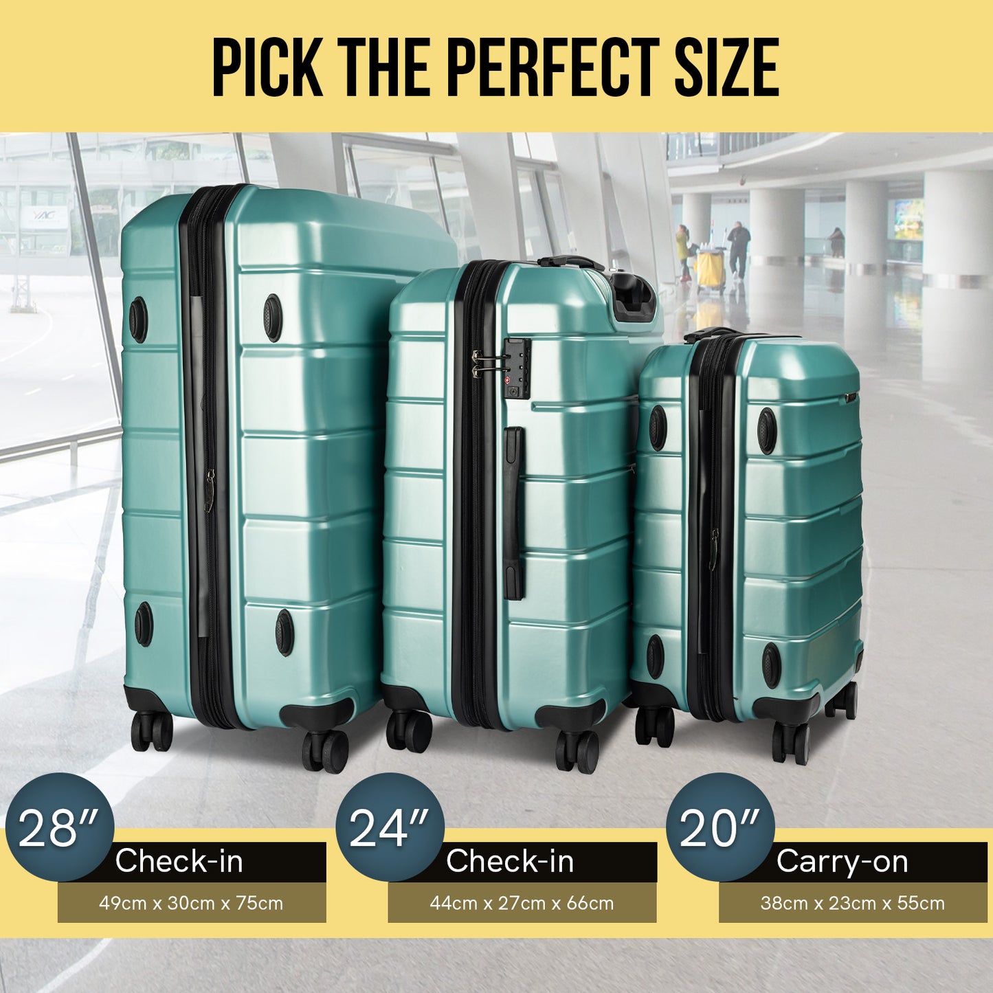 Olympus Artemis 20 in Hard Shell ABS+PC - Electric Teal
