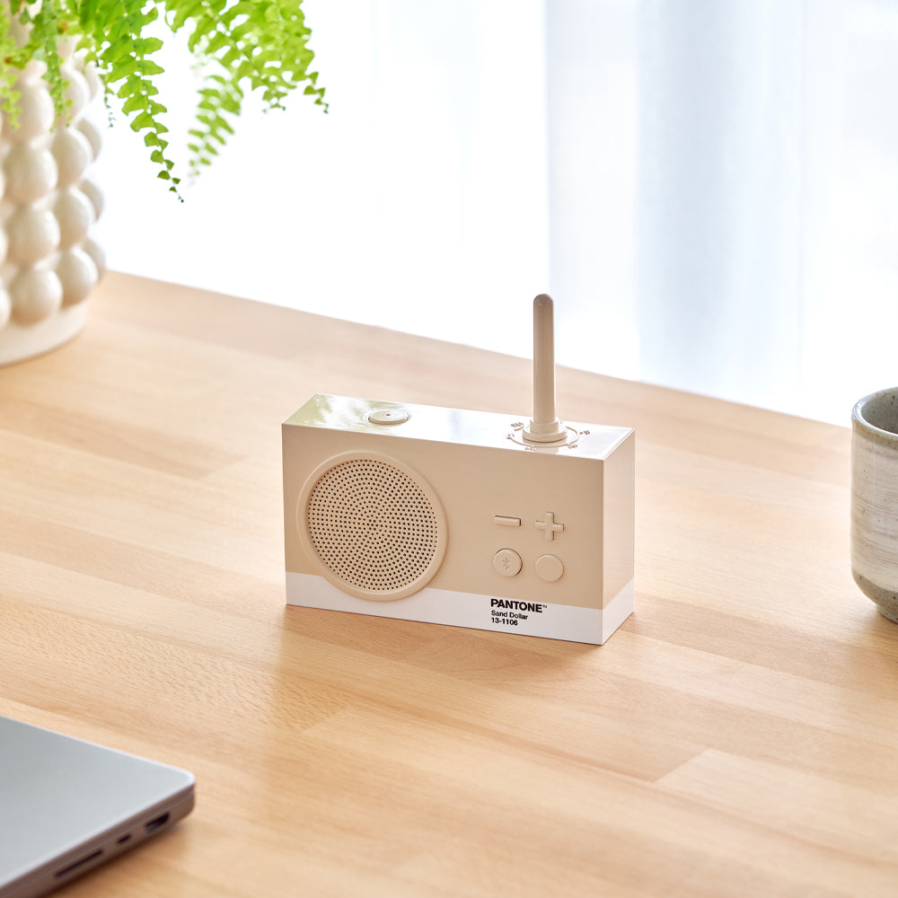 Lexon Thykho 3 Fm Radio & Bluetooth Speaker PANTONE - Sand