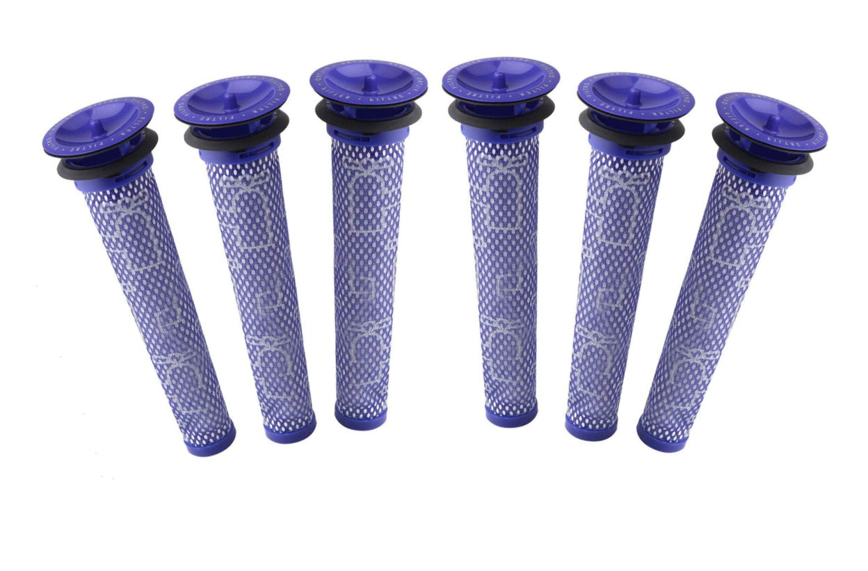 6 x Filters for DYSON V6, V7, V8, DC58, DC59, DC61, DC62 stickvac