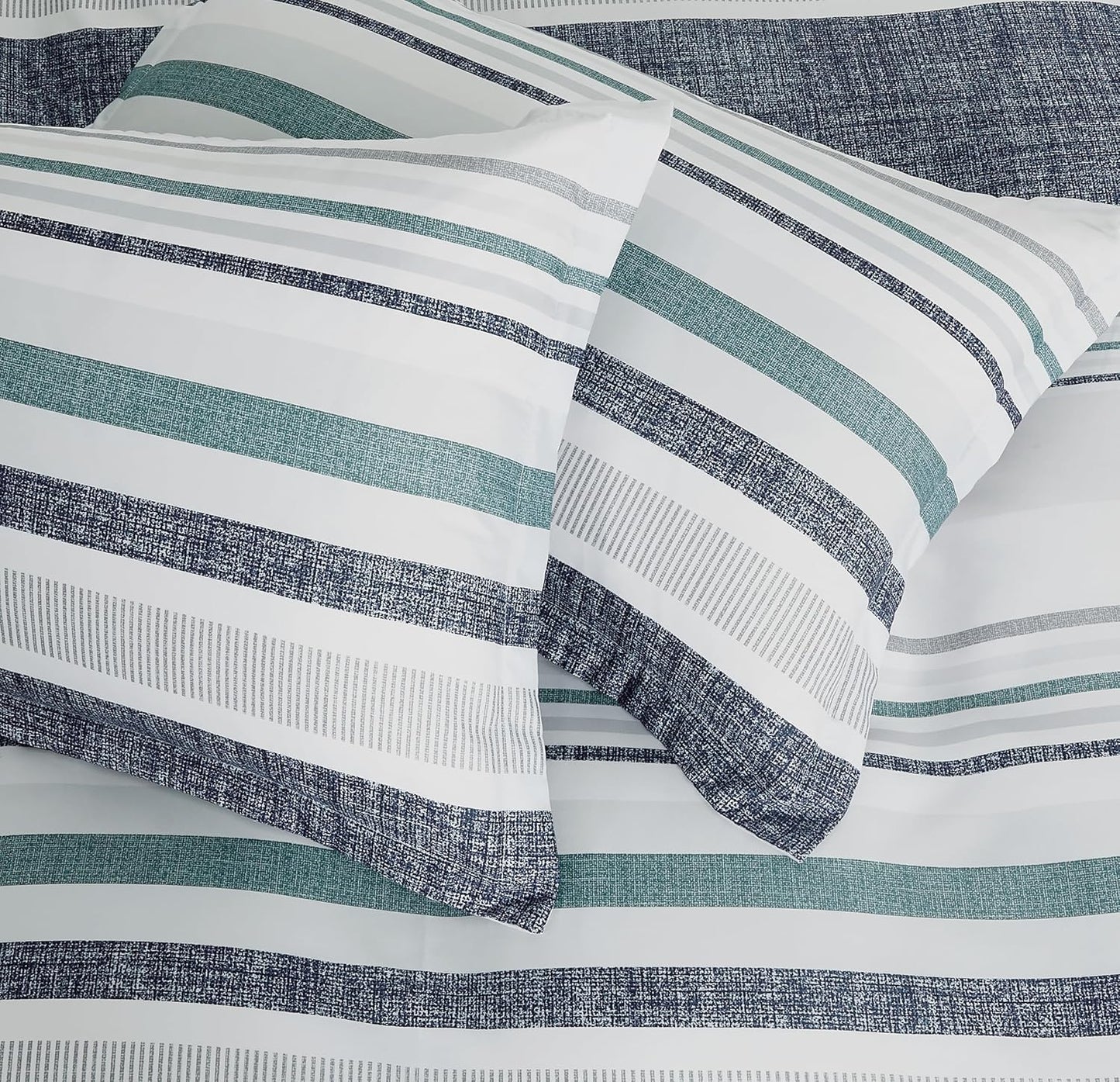 Print Microfibre Quilt Cover Set - Ultra Soft with Zipper Closure (Otis, King Size)