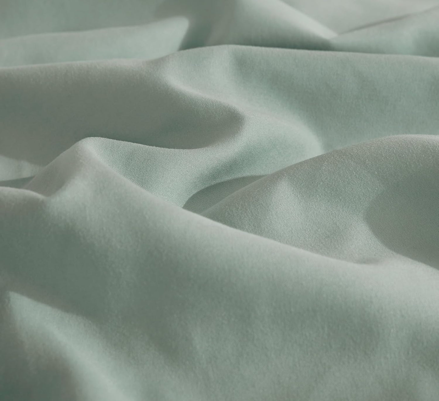 Vintage Washed Microfibre King Pillowcases - Ultra Soft & Skin-Friendly - Set of 2 - 50cm x 90cm (Sage)