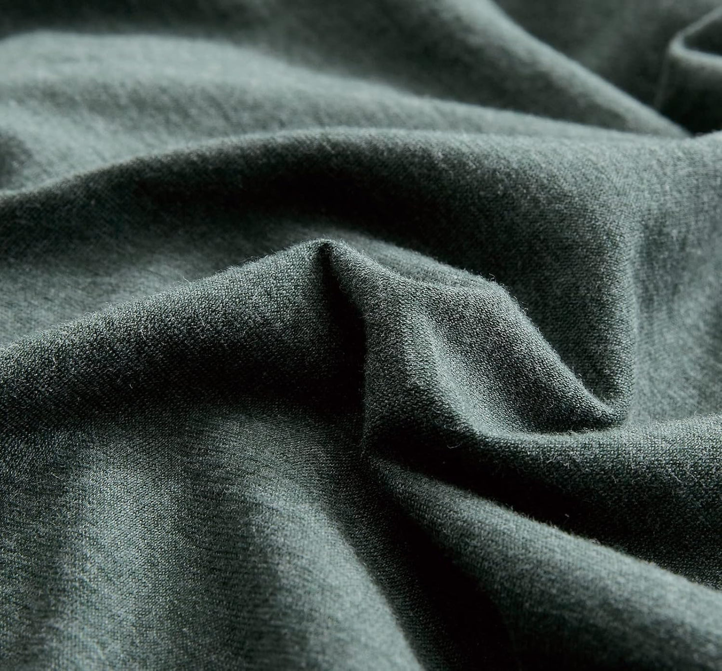 100% Jersey Cotton Quilt Cover Set - Green - Super King