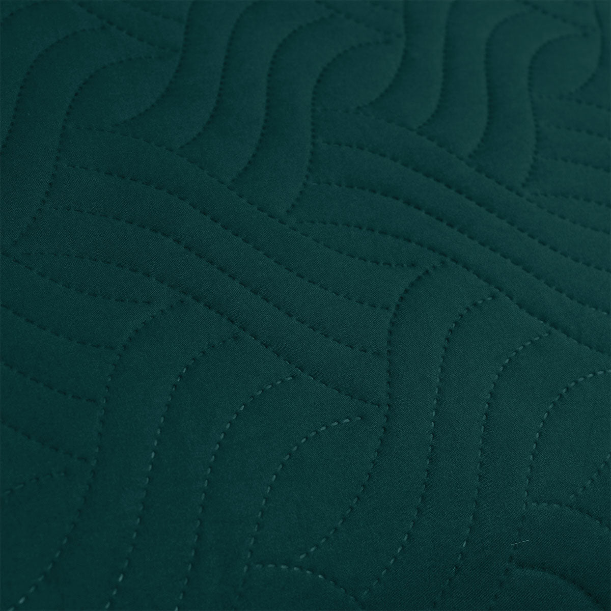 Ardor Asher Deep Teal Embossed Vintage Washed Quilt Cover Set Queen