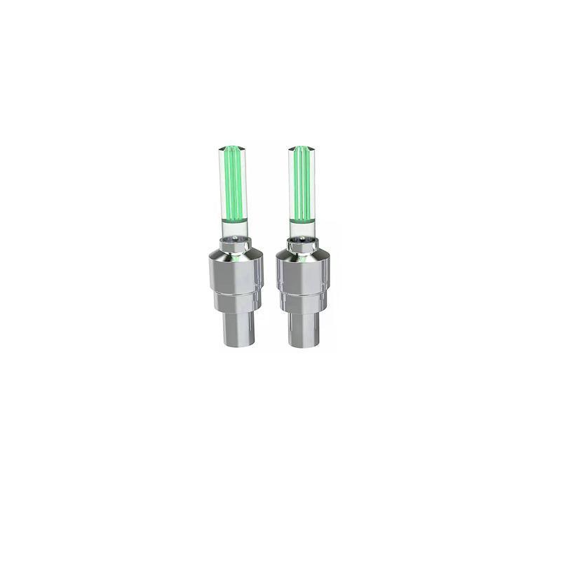 2PCS Flashing Neon Led Light Wheel Valve Cap Tyre - Red