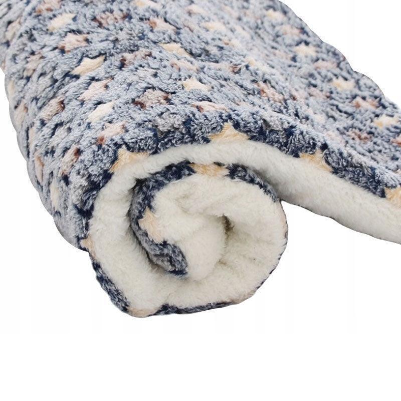 M Size Puppy Dog Cat Cushion Mattress Blanket Bed Soft Warm Pet Pad Winter Kennel House - Pink Bear