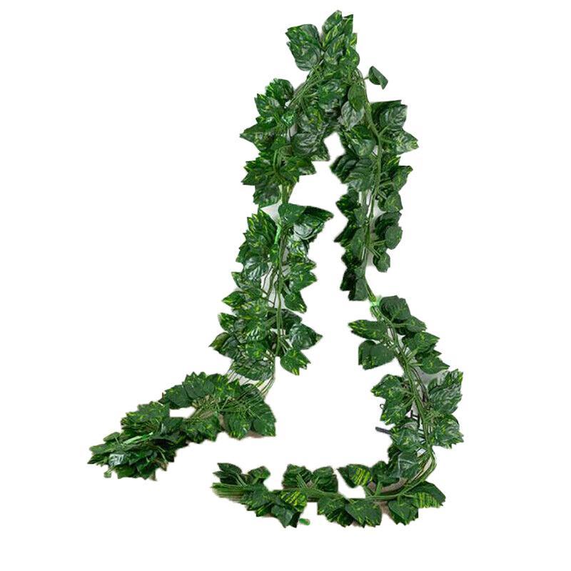 12 X 2M Artificial Ivy Vine Fake Foliage Flower Hanging Leaf Garland Plant Party - Sweet Potato Leaves