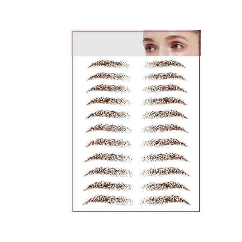 3D Waterproof Eyebrow Tattoo Sticker Hair-Like Natural Brows for Sparse Eyebrows - E16