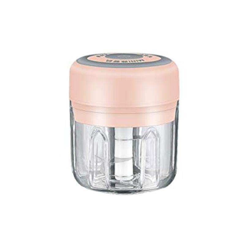 250Ml Usb Rechargeable Mini Food Garlic Grinder Electric Garlic Chopper Cordless - Green