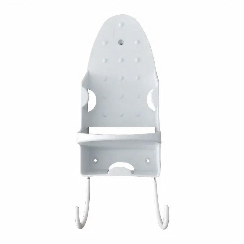 Iron Stand Double Hook Storage Rack Hanging Iron Holder for Home Organisation - White