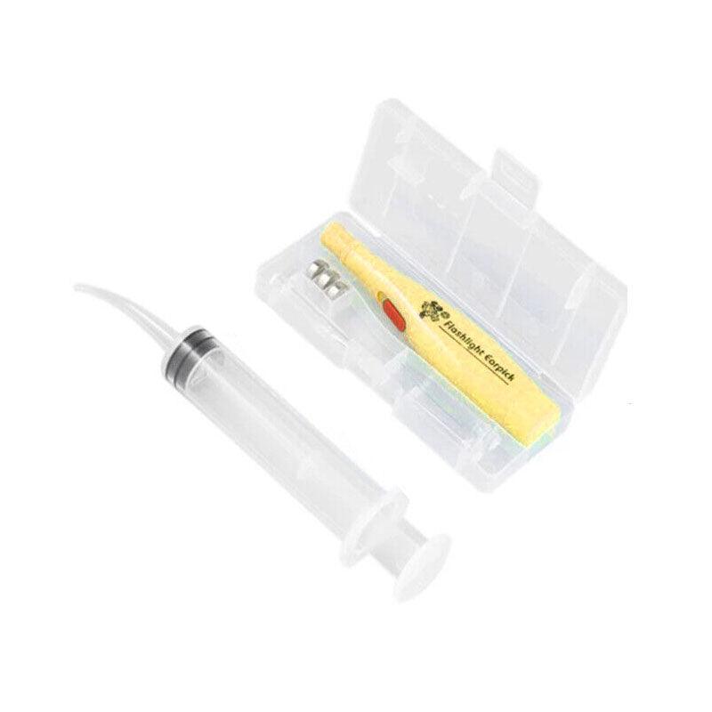 Au Tonsil Stone Remover Tool Stainless Steel Earwax Remover Led Light Earpick - Green