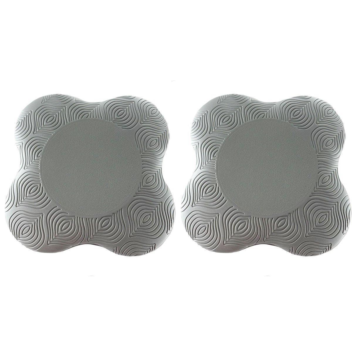 2pcs Thick Yoga Kneeling Mat Knee Cushion for Elbow Support Gym Workout Pad - Blue