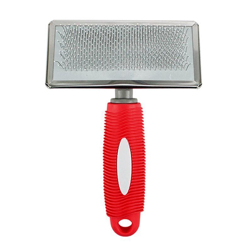 L Size Hair Shedding Grooming Trimmer Comb Brush Slicker Undercoat Rake Pet Dog Cat - Blue