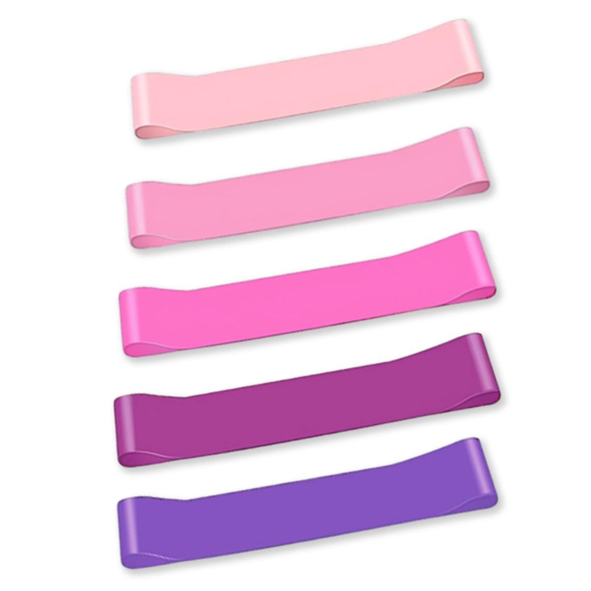 Exercise Resistance Bands Loop Power Strength Training Fitness Yoga Pilates Gym - Set of 5 PCS