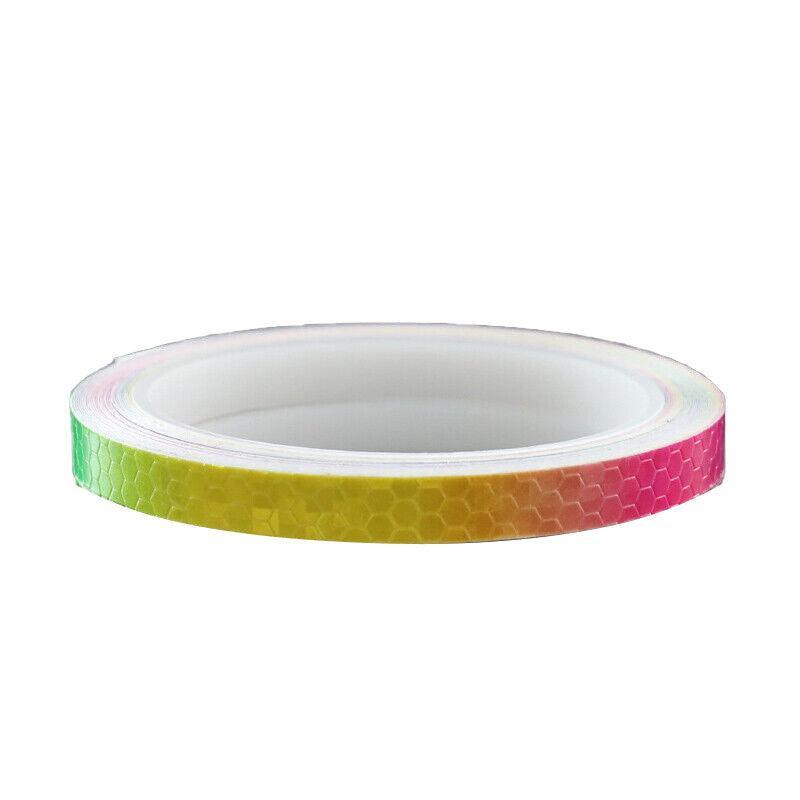 8m Reflective Tape for Bikes Cars Motorcycles Waterproof High Visibility Strip - White