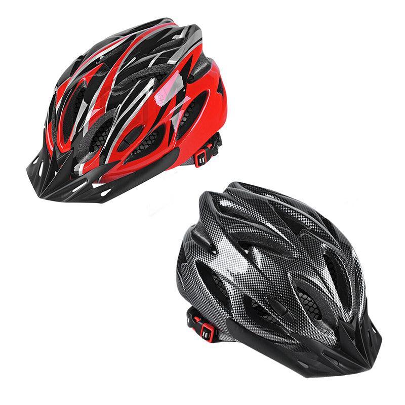 Lightweight Bicycle Helmet Adjustable Cycling Gear for Road or Mountain Bike Riding - Black Blue