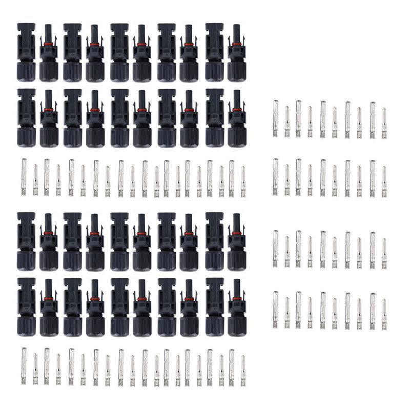 5-20 Pairs PV Connectors Solar Panel 30A Line Plug Socket Male Female IP67 - 5 Pairs