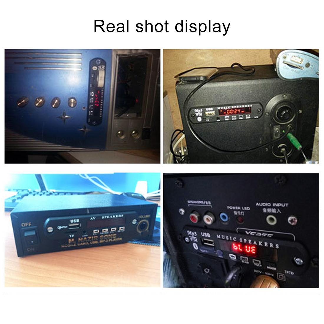 12V Car Mp3 Player Board W / Fm Radio Bluetooth Recording - Usb Tf Aux