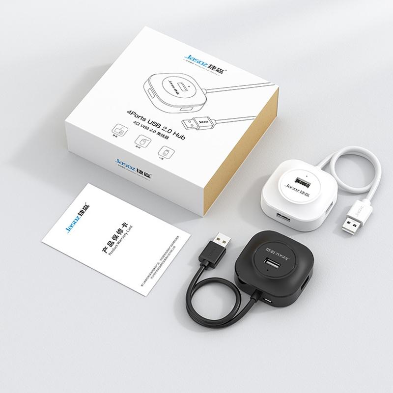 High-Speed 4-Port Usb2.0 Hub Black 0.3M