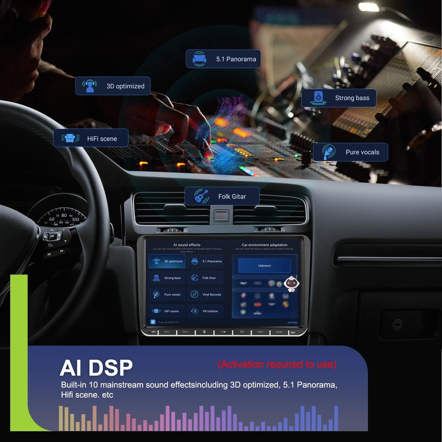 Android 13 Multimedia Player For Vw - 4 + 64G - 9-Inch