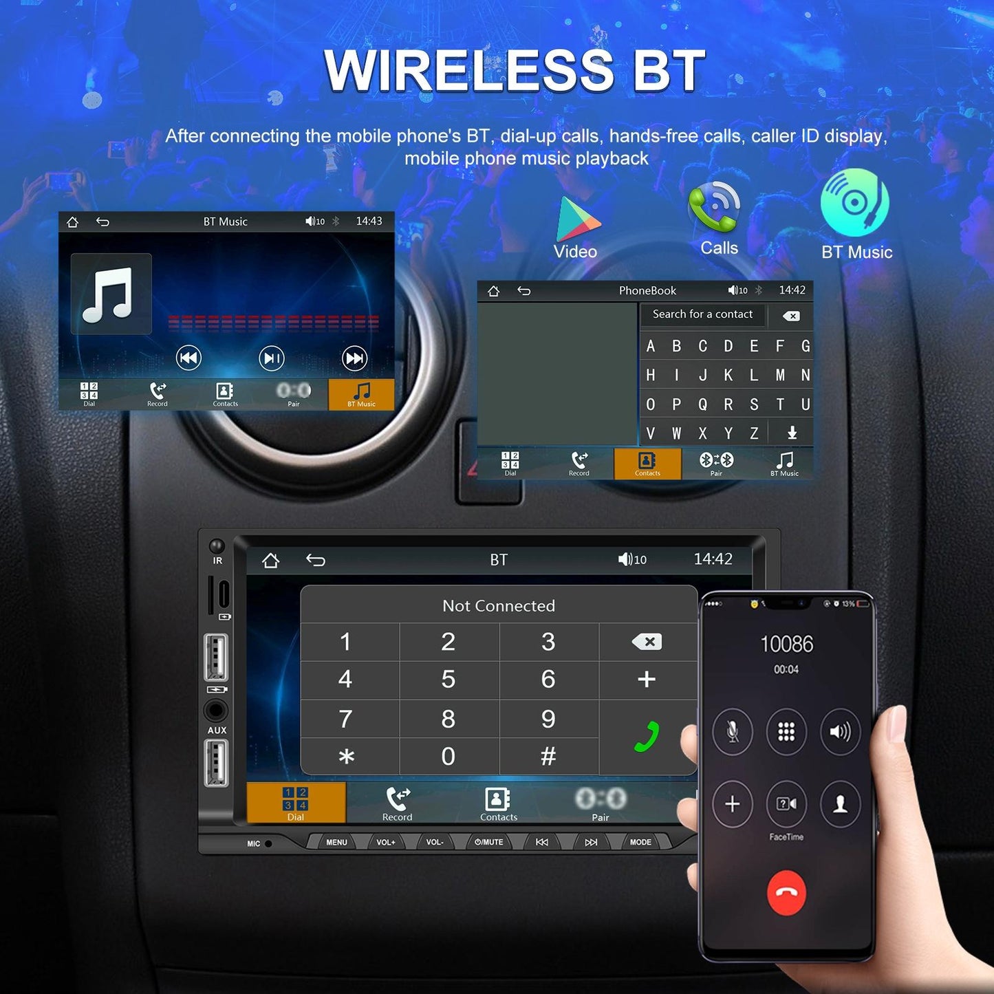 7 Inch Car Mp5 Player Carplay / Android Auto / Mirror Link / Bluetooth - Standard - Standard Edition