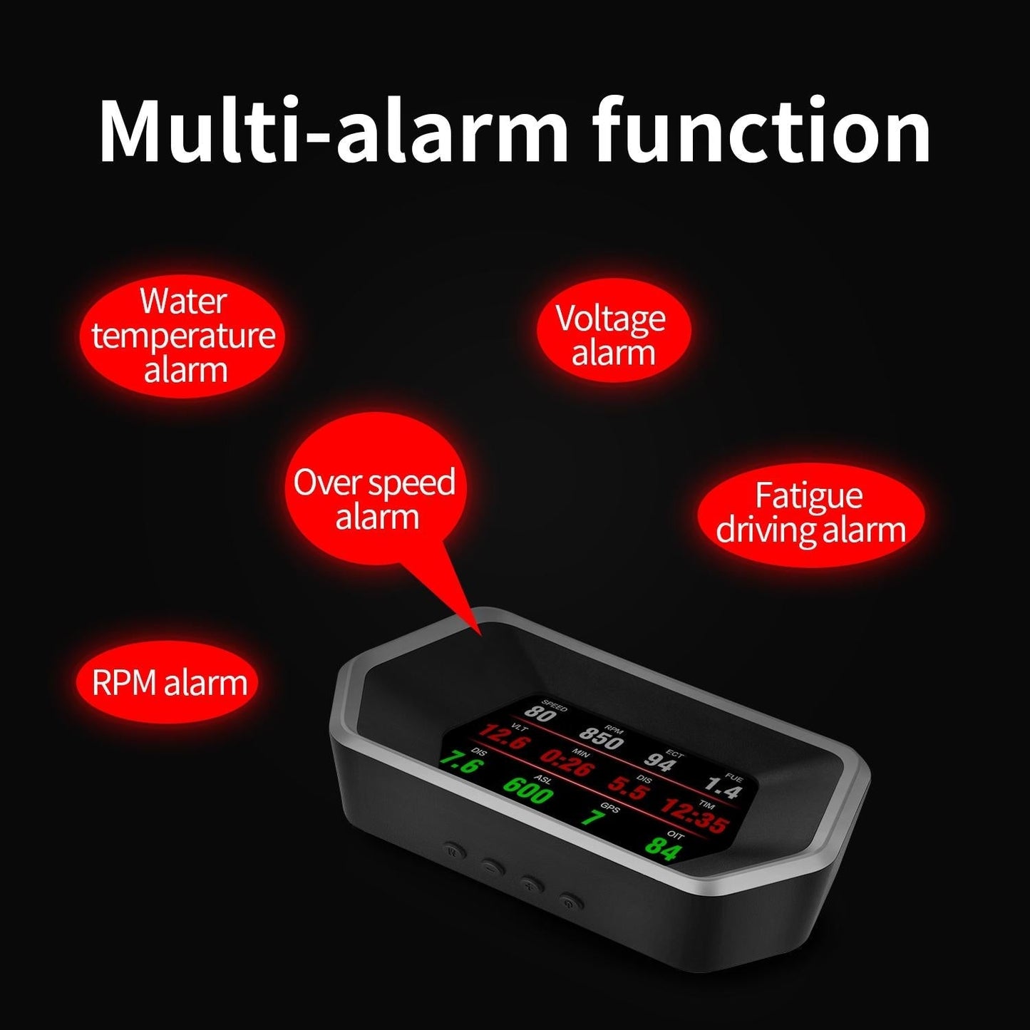 Car Hud Head Up Display Gps Speed Meter Obd2 Fault Code Eliminator