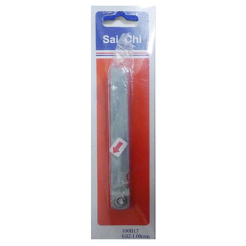 17-blade Metric Feeler Gauge for Precise Gap Measurement 0.02-1mm