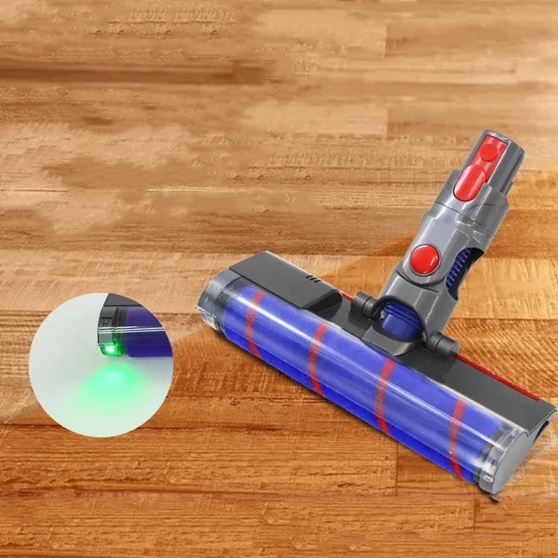 Green Light Floor Brush for Dyson V7-v11 Vacuums