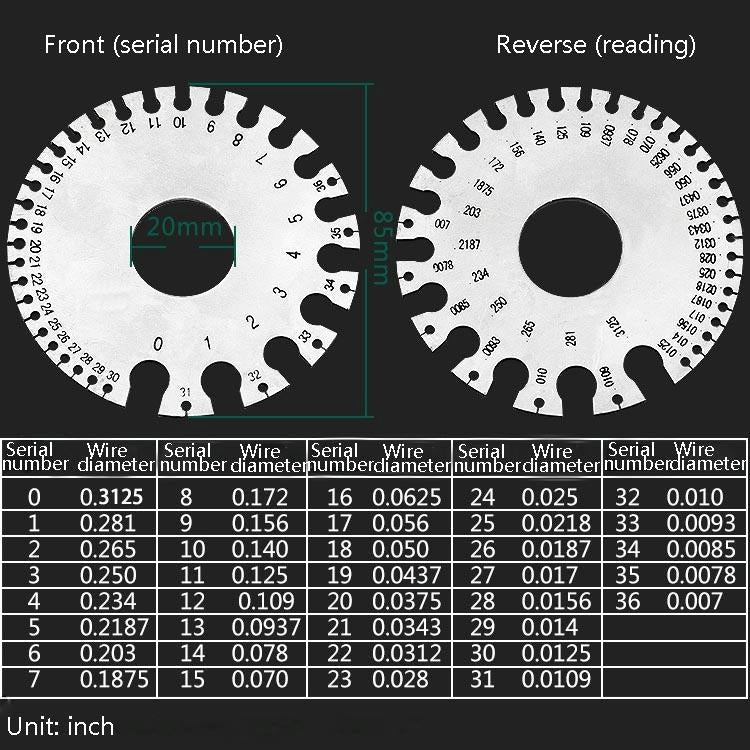 Stainless Steel Welding Gauge for Thickness and Inspection