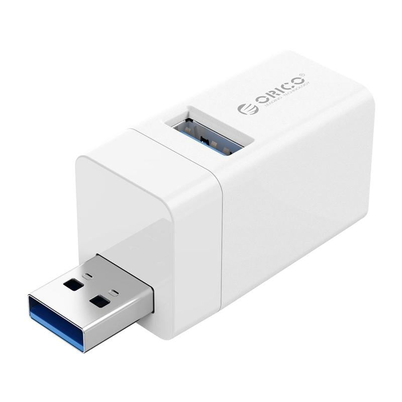 3-In-1 Usb Mini Hub Adapter For Multiple Devices - Black
