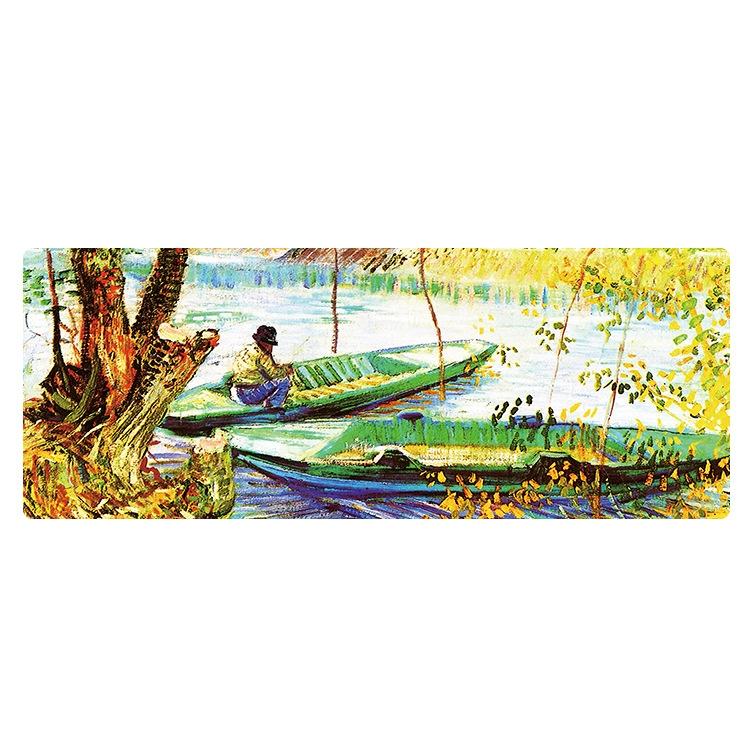 Large Oil Painting Desk Rubber Mouse Pad - Cypress