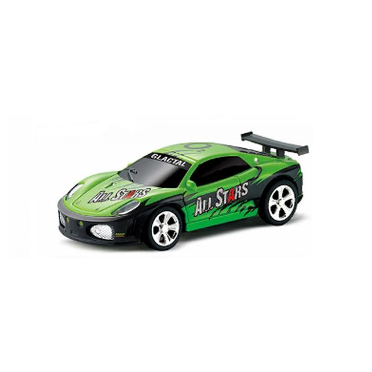 Mini Rc Car with Remote Control - Coke can Design - Blue