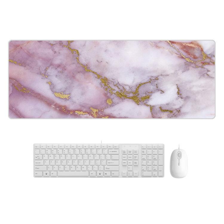 Sturdy Marbled Rubber Mouse Pad - Fresh Girl Heart Marble