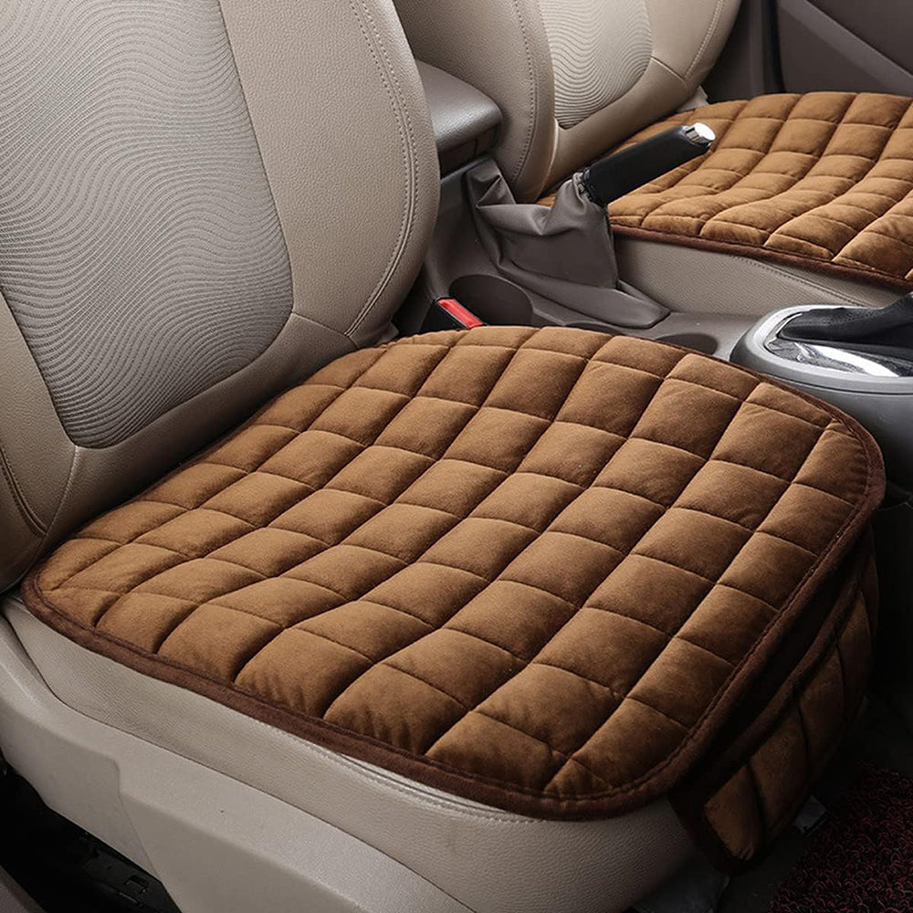 Vibe Geeks Auto Front Seat Winter-proof Cover for Comfort and Protection - Black