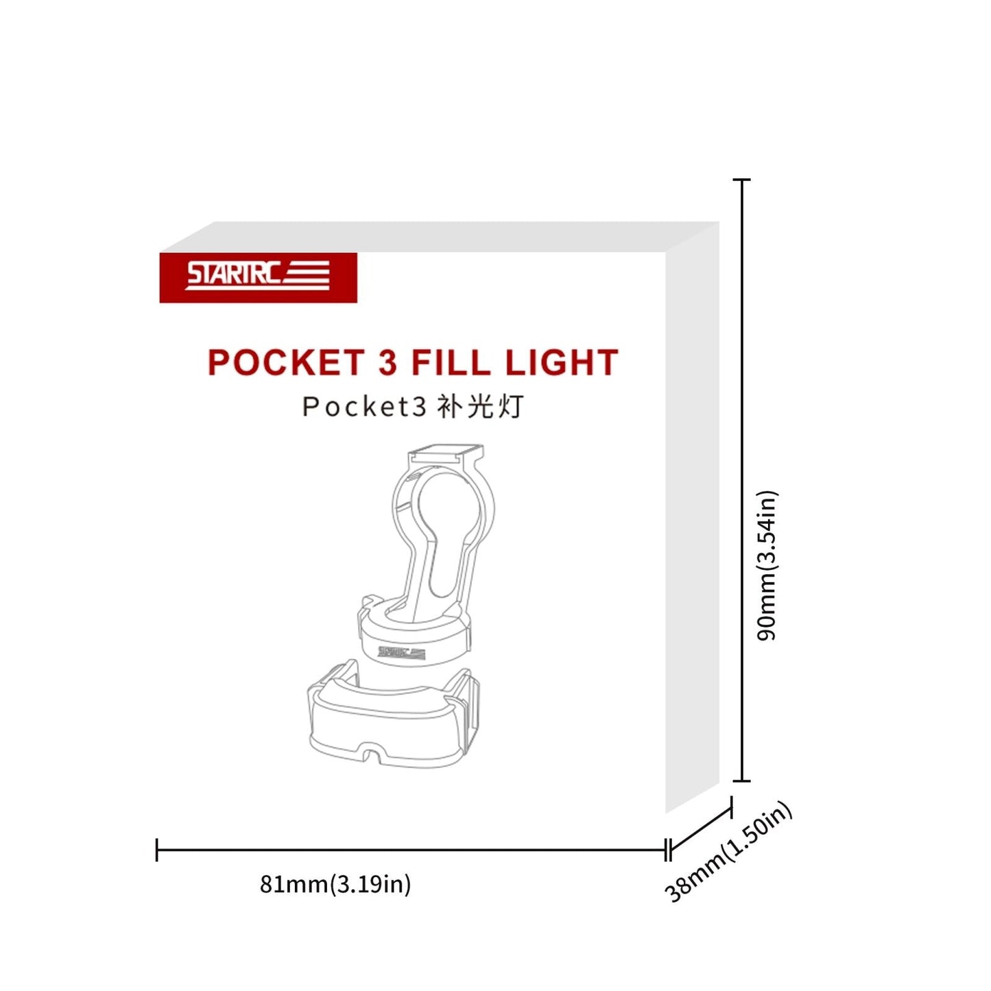 Magnetic Fill Light Kit For Dji Pocket Grey