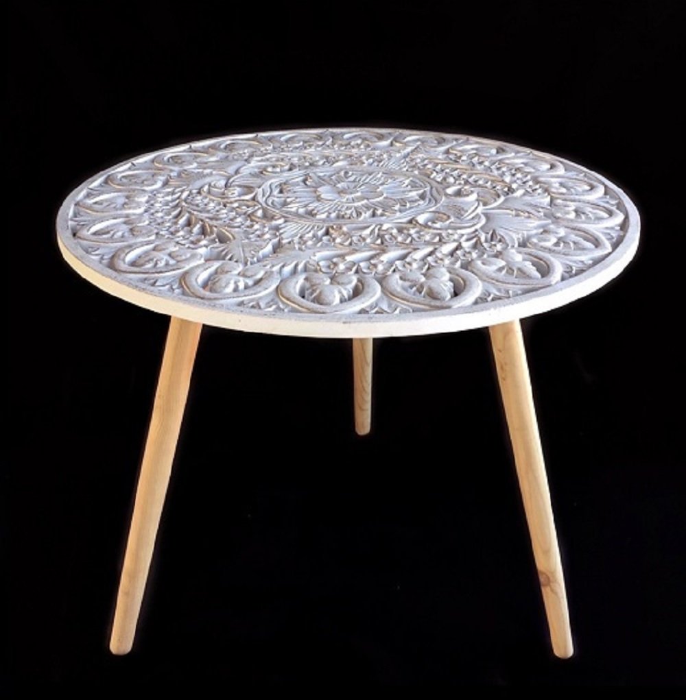 Tribal Round Side Table 60x55cm