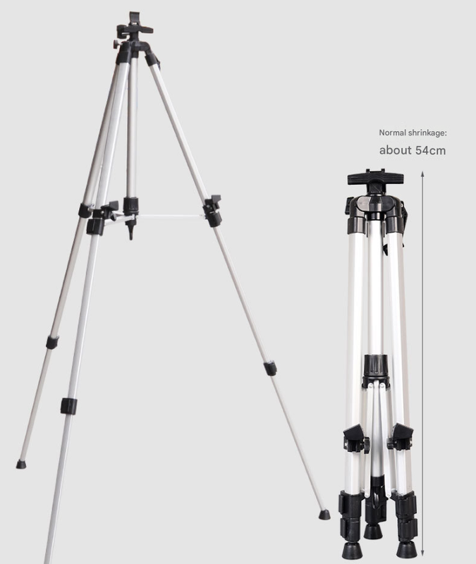 Red Portable Folding Artist Tripod Easel - Adjustable Stand for Sketching & Painting (Collapses to 54cm)