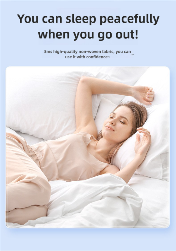 4 Packaging White Disposable Travel Bedding Set - Waterproof & Clean, Soft Non-Woven Fabric, 4 Pieces Set for Twin Beds