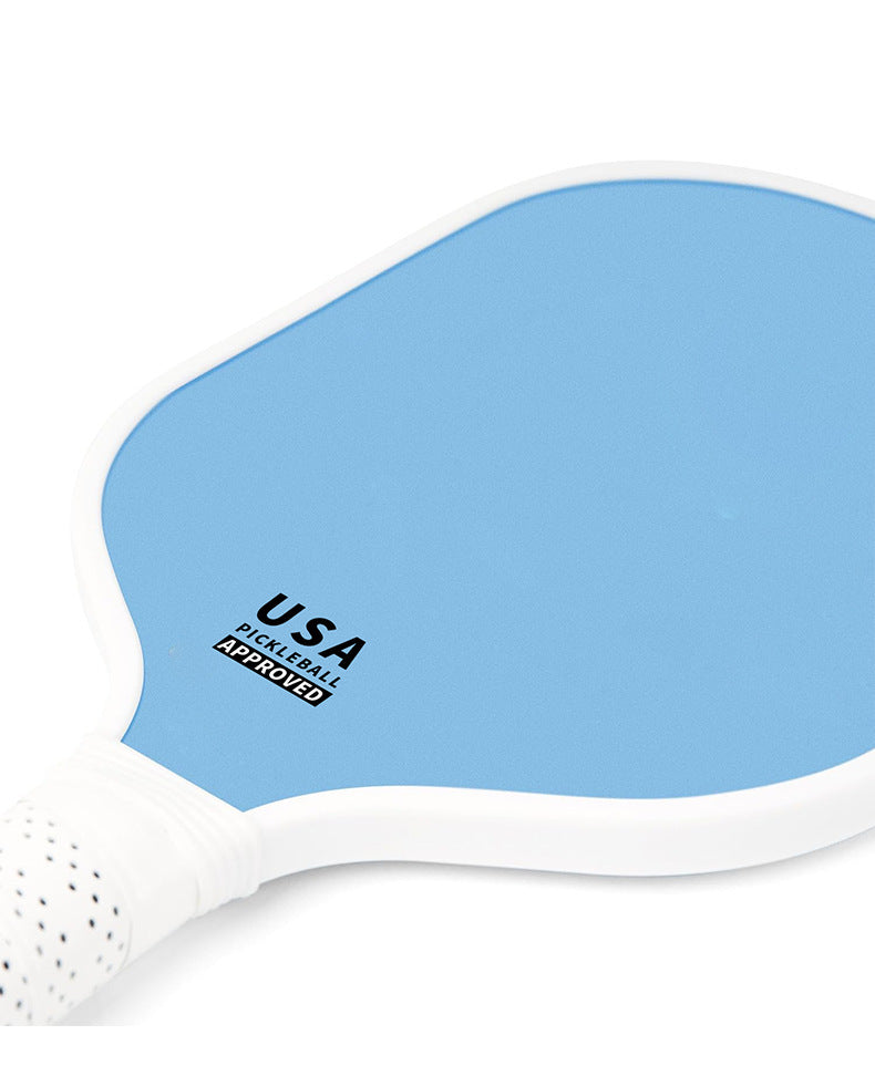 Blue Fiberglass Pickleball Paddle - Lightweight 215g with Anti-Slip TPU Grip for Outdoor Sports