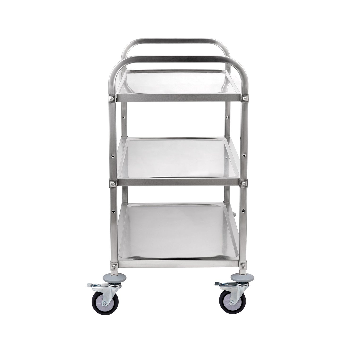 VEVOR 3-Tier Utility Cart Rolling Cart on Wheels 37.5"x20"x37.7" 450 LBS 6 Hooks