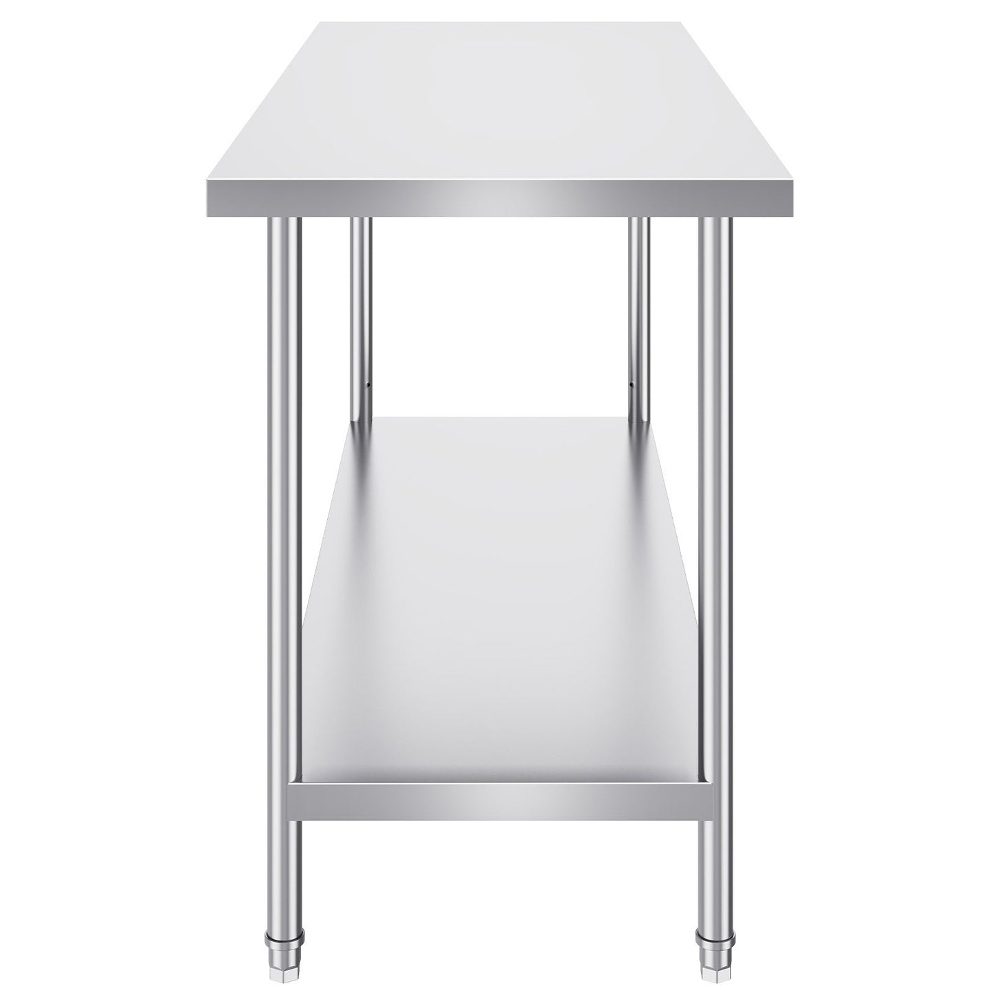 VEVOR Stainless Steel Work Prep Table Commercial Worktable Food Prep 24x60x34in